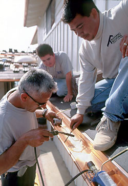 Soldering Copper Gutters